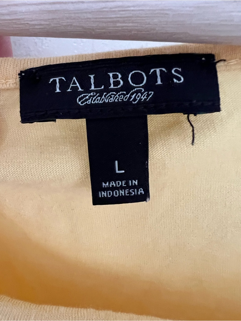 Talbots Yellow Ruffle Neck Top - Picture 4 of 8